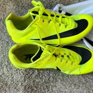 Nike track spikes bright yellow